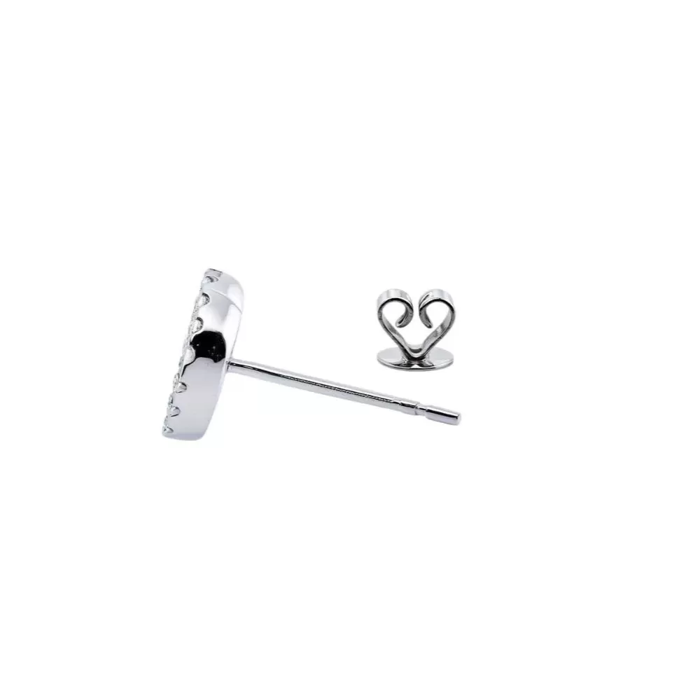 Aro en oro blanco con diamantes Fancy Black talla brillante y diamantes talla brillante.
