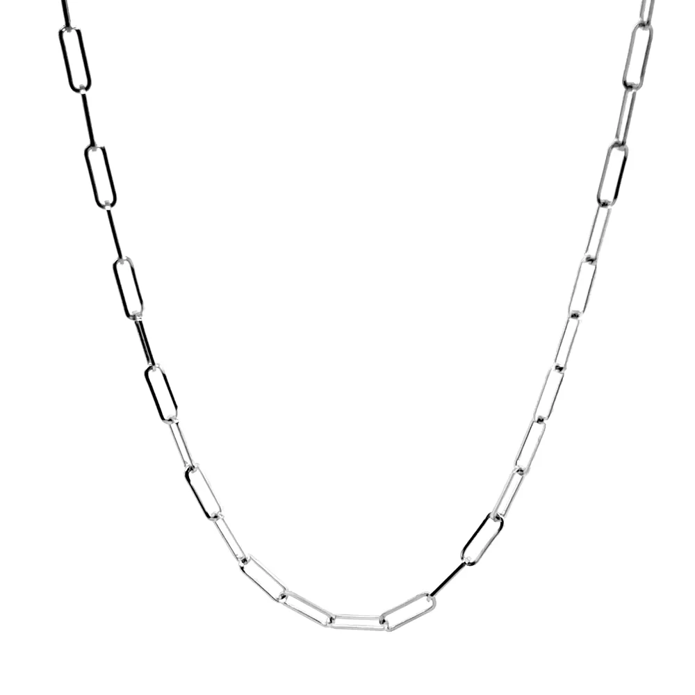 Cadena en oro blanco.