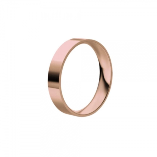 Wedding band in rose gold. Thickness: 3 mm. Weight: 3 gm.