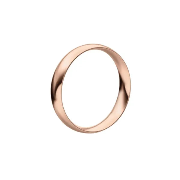 Wedding band in rose gold. Thickness: 4 mm. Weight: 3 gm.