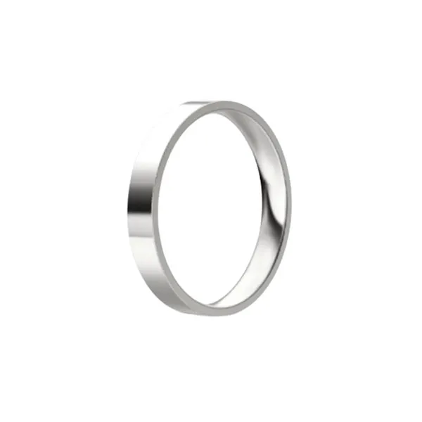Wedding band in white gold. Thickness: 3 mm. Weight: 3 gm.