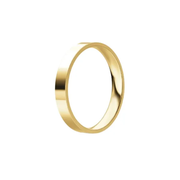 Wedding band in yellow gold. Thickness: 3 mm. Weight: 3 gm.